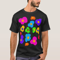 Rainbow flower pride love add name text lqbtq abst