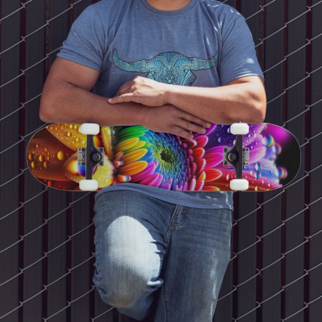 Rainbow Flower Skateboard (Outdoor 3)