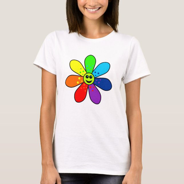 Rainbow Flower T-Shirt (Front)