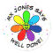 Rainbow Flower Well Done Stickers
