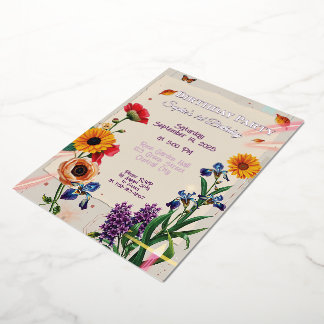 Rainbow Flowers - Modern Collage