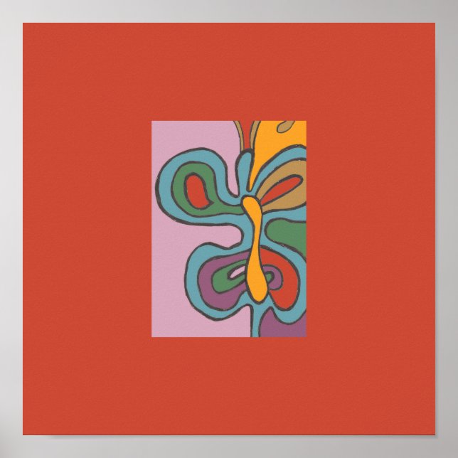 Rainbow Flutterfly Poster (Front)