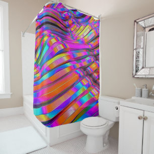 Rainbow Foil Shower Curtain