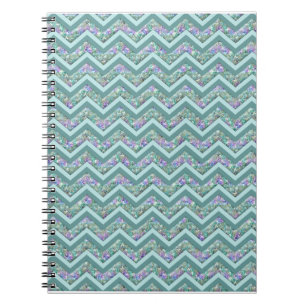 Rainbow Foil ZigZag Pattern Notebook