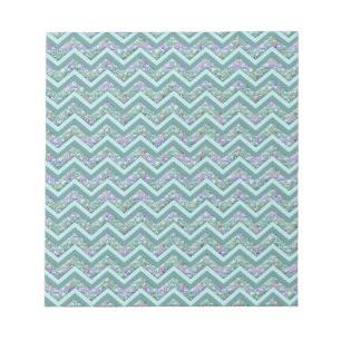 Rainbow Foil ZigZag Pattern Notepad