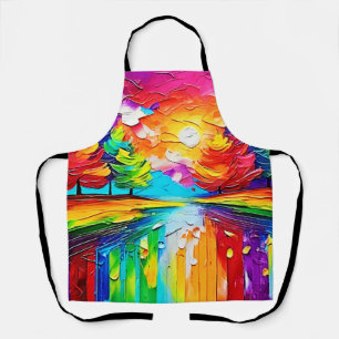 Rainbow Forest Sunset Dreams Apron