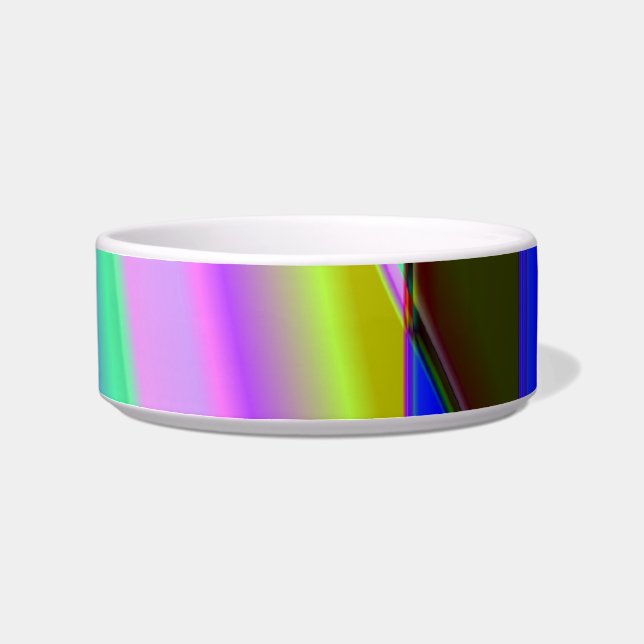 Rainbow Fractal Pet Bowl (Right)