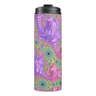 Rainbow Fractal Thermal Tumbler