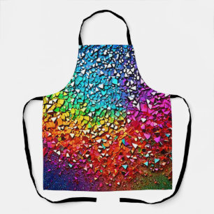 Rainbow Fragment Mosaic Apron