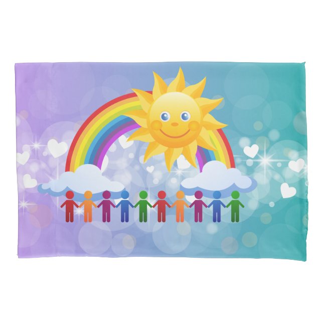 Rainbow fraternity pillowcase (Front)