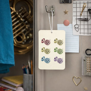 Rainbow French Horn Car Air Freshener