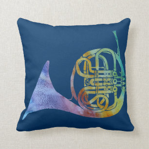 Rainbow French Horn Cushion