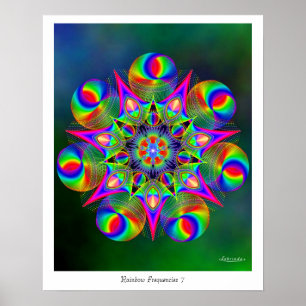 Rainbow Frequencies 7 Poster