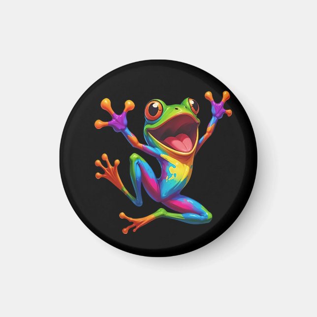 Rainbow Frog  Magnet (Front)
