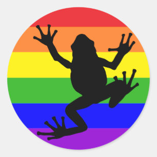 Rainbow Frog sticker