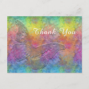 [Rainbow Frost] Multi-Coloured Tie-Dye w/ Butterfl Postcard