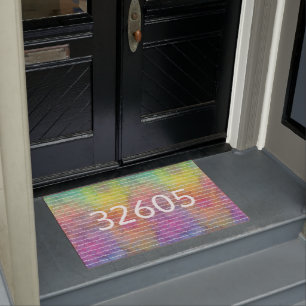 [Rainbow Frost] Multi-Coloured Tie-Dye Welcome Doormat