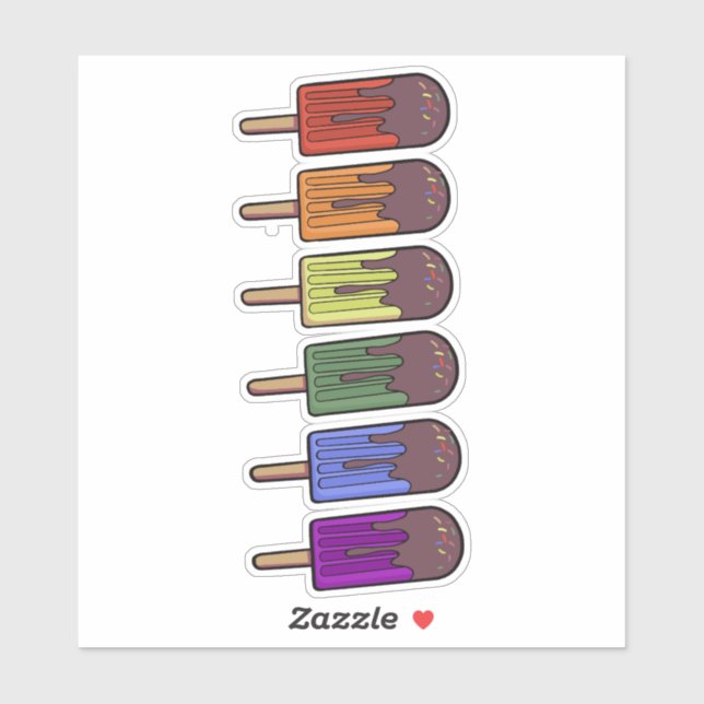 Rainbow Frozen pop Parade (Sheet)