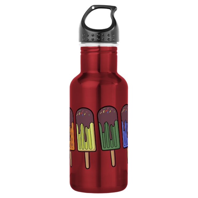 Rainbow Frozen pop Parade 532 Ml Water Bottle (Front)