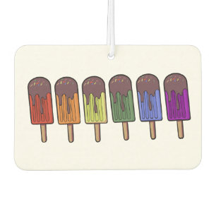 Rainbow Frozen pop Parade Car Air Freshener