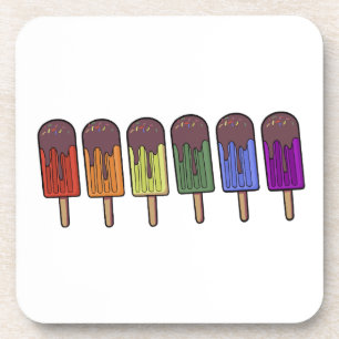 Rainbow Frozen pop Parade Coaster