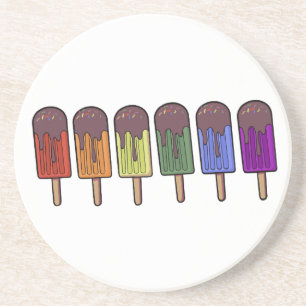 Rainbow Frozen pop Parade Coaster