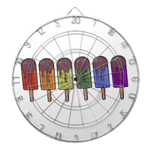 Rainbow Frozen pop Parade Dartboard