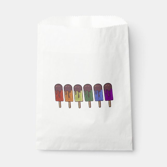 Rainbow Frozen pop Parade Favour Bag (Front)