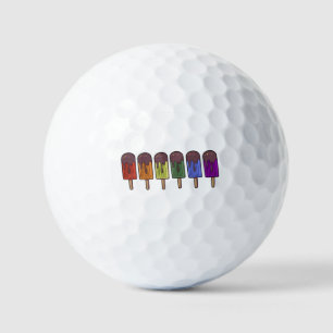 Rainbow Frozen pop Parade Golf Balls