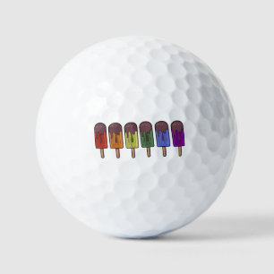 Rainbow Frozen pop Parade Golf Balls