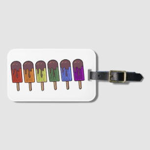 Rainbow Frozen pop Parade Luggage Tag