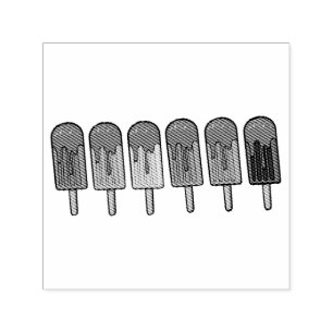 Rainbow Frozen pop Parade Self-inking Stamp