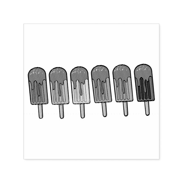 Rainbow Frozen pop Parade Self-inking Stamp (Design)