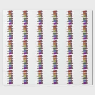 Rainbow Frozen pop Parade Wrapping Paper
