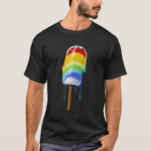 Rainbow Fruit Ice Lolly Cream Food Refreshing Summ T-Shirt