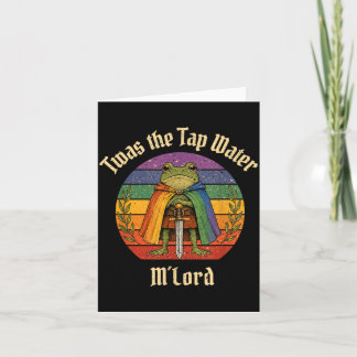 Rainbow Funny Frog Knight Twas The Tap Water Mlord Card