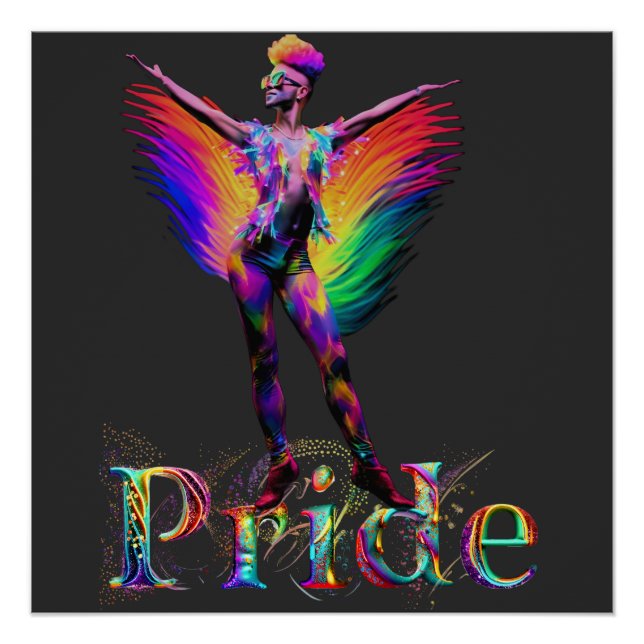 Rainbow Fusion: A Gay Pride Statement Poster (Front)