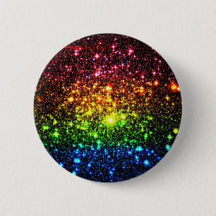 Rainbow Galaxy 6 Cm Round Badge