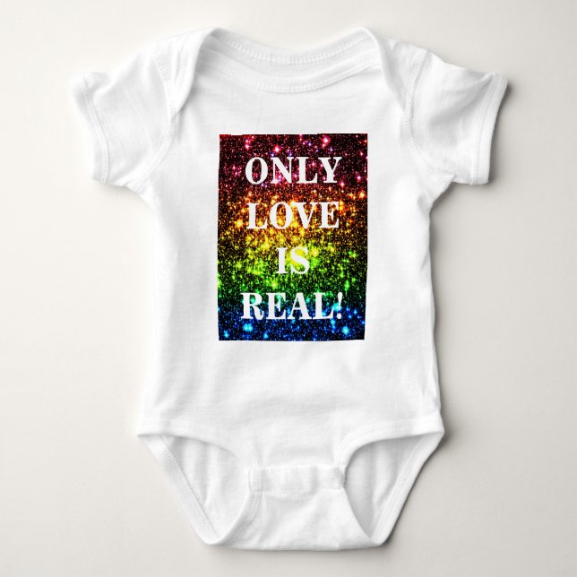 Rainbow Galaxy Baby Bodysuit (Front)