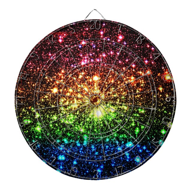 Rainbow Galaxy Dartboard (Front)