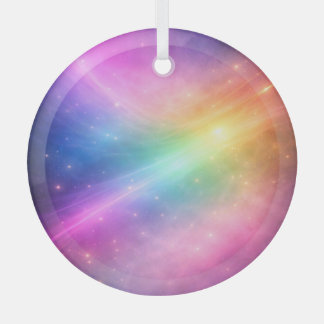 Rainbow Galaxy Round Ornament
