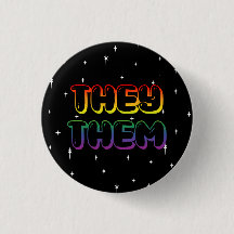 Rainbow Galaxy They /Them Pronouns