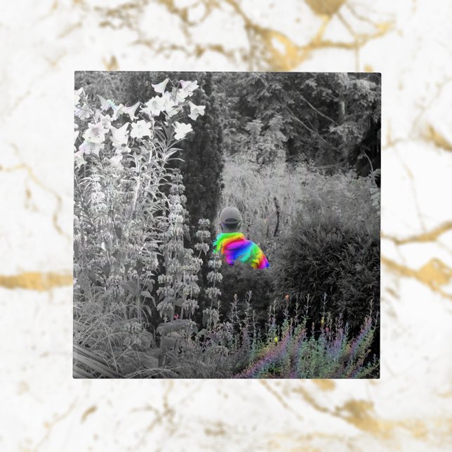 Rainbow Garden Visitor Decorative Tile (Creator Uploaded)