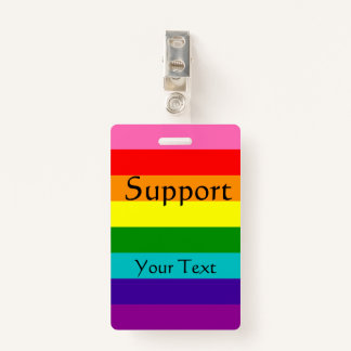 Rainbow, Gay and sympathisers ID Badge