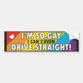Rainbow Gay Bumper Sticker