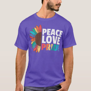Rainbow Gay Flag Pride Lgbtq Sunflower Premium T-Shirt