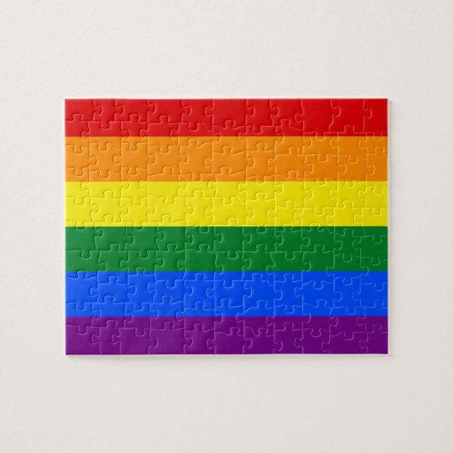 Rainbow Gay Pride Flag Jigsaw Puzzle (Horizontal)
