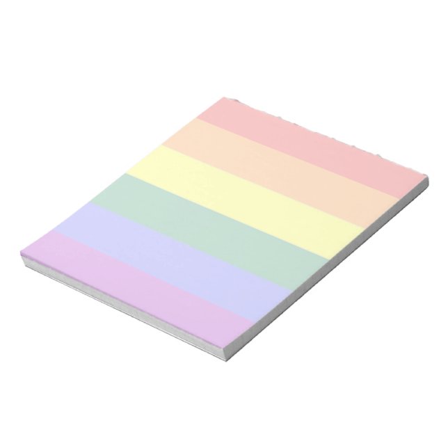 Rainbow Gay Pride Flag Notepad (Rotated)