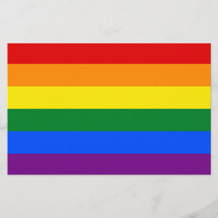Rainbow Gay Pride Flag Stationery