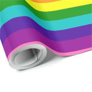 Rainbow Gay Pride LGBT Original 8 Stripes Flag Wrapping Paper